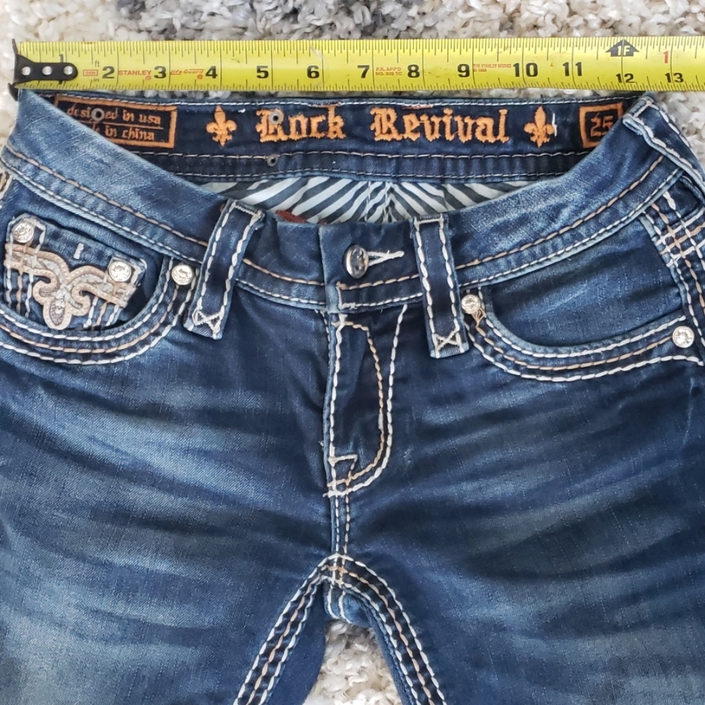 Rock Revival Sorrel Capri Jean's. Size 25. - Picture 6 of 8